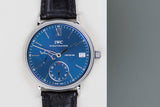 Portofino Hand-Wound 8 Days 'Blue Dial'