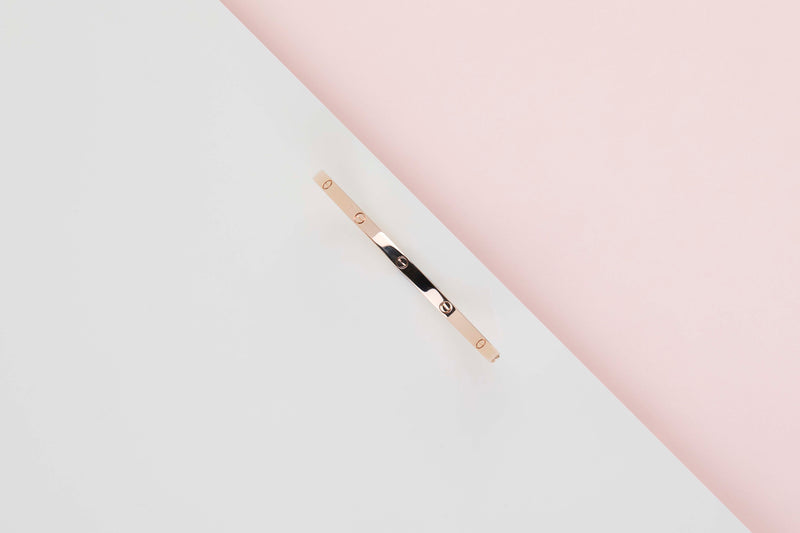 Love Bracelet Small - Rose Gold - Size 18 - B&P