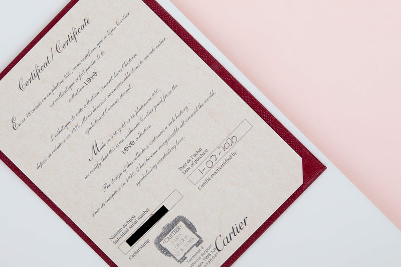 Love Bracelet Small - Rose Gold - Size 18 - B&P