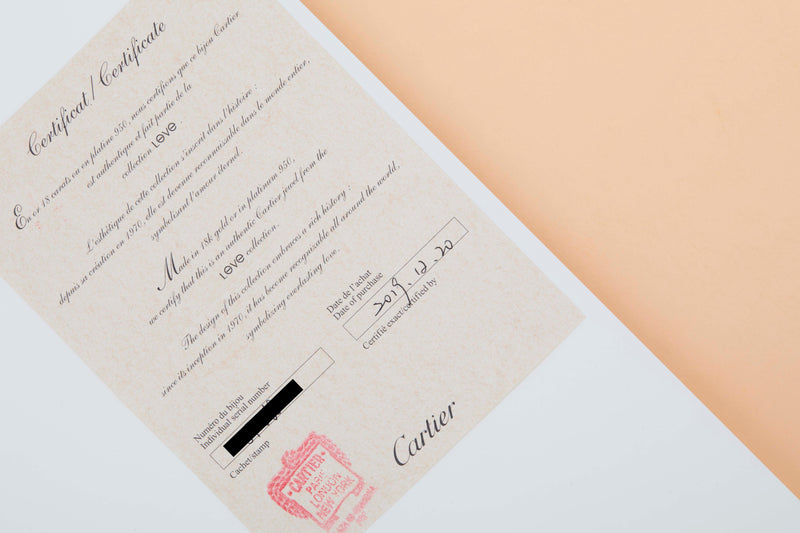 Love Bracelet Small Rose Gold & 6 Diamonds - Size 16 - B&P