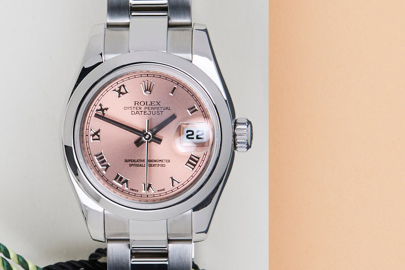 Datejust 26 'Pink Roman Dial - Oyster'