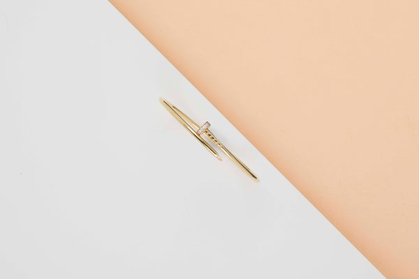 Juste un Clou Small - Yellow Gold & Diamonds - Size 17 - B&P