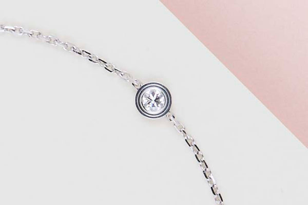 D'Amour Bracelet XS - White Gold & Diamond - 18.5CM - B&P