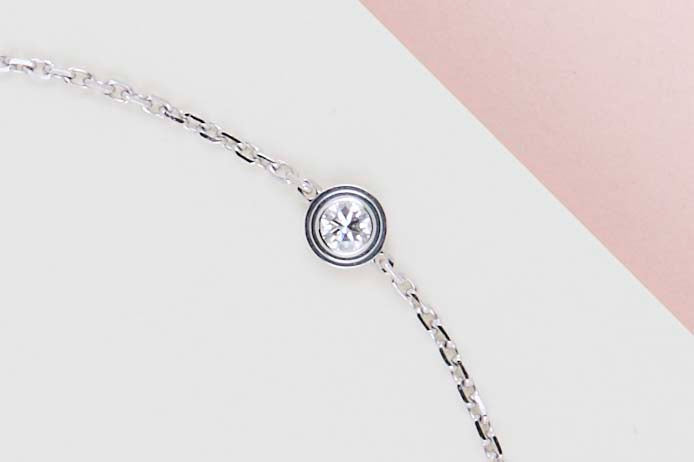 D'Amour Bracelet XS - White Gold & Diamond - 18.5CM - B&P