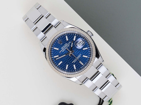 Datejust 36 'Blue Motif Dial - Oyster'