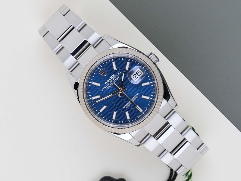 Datejust 36 'Blue Motif Dial - Oyster'