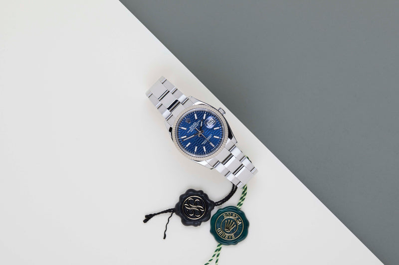 Datejust 36 'Blue Motif Dial - Oyster'
