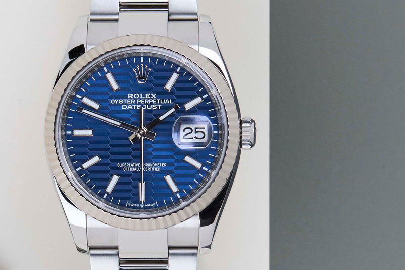Datejust 36 'Blue Motif Dial - Oyster'
