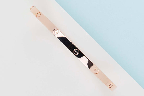 Love Bracelet Small - Rose Gold - Size 17 - B&P