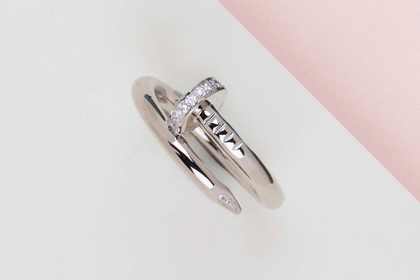 Juste Un Clou Ring - White Gold & Diamonds - Size 53 - B&P