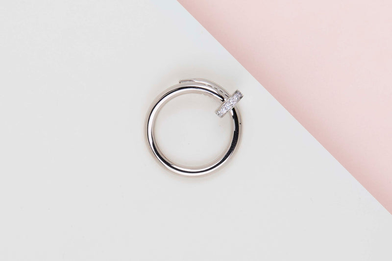 Juste Un Clou Ring - White Gold & Diamonds - Size 53 - B&P