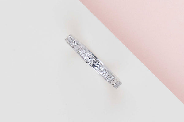 Love Ring Mini - White Gold & Diamonds - Size 52 - B&P