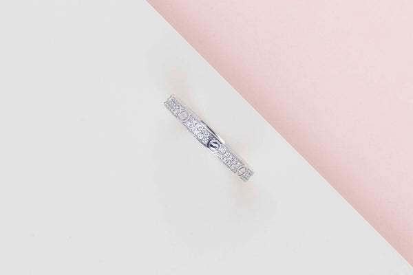 Love Ring Mini - White Gold & Diamonds - Size 52 - B&P