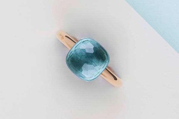 Nudo - Rose Gold - Sky Blue Topaz - Size 55 - B&P