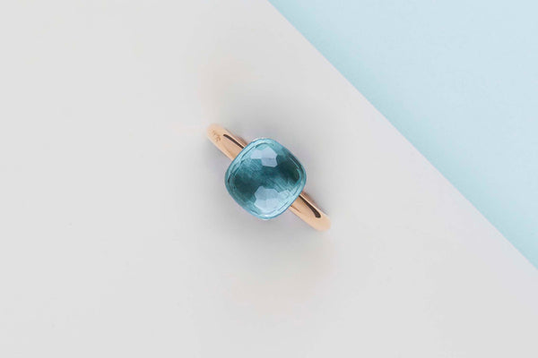 Nudo - Rose Gold - Sky Blue Topaz - Size 55 - B&P