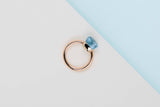 Nudo - Rose Gold - Sky Blue Topaz - Size 55 - B&P