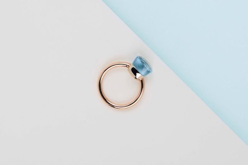 Nudo - Rose Gold - Sky Blue Topaz - Size 55 - B&P