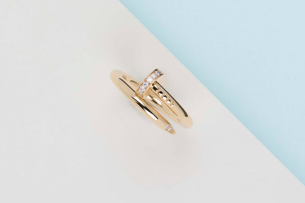 Juste Un Clou Ring - Yellow Gold & Diamonds - Size 53 - B&P