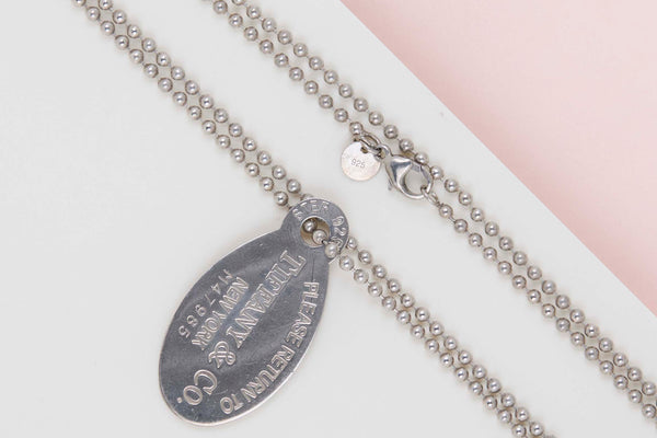 Return To Tiffany Oval Tag Necklace