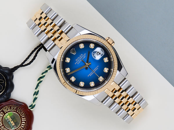 Datejust 36 'Blue Vignette Diamond Dial - Jubilee'