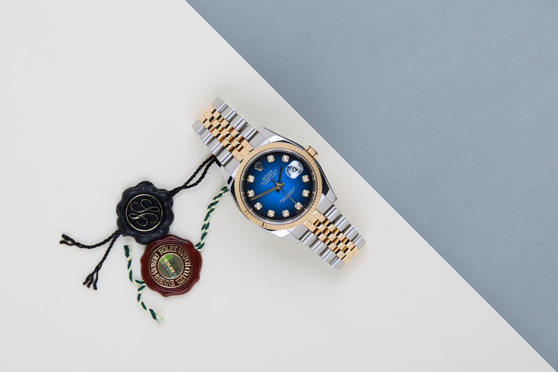 Datejust 36 'Blue Vignette Diamond Dial - Jubilee'