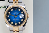 Datejust 36 'Blue Vignette Diamond Dial - Jubilee'