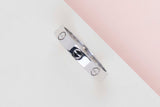 Love Ring Small - White Gold - Size 58 - B&P