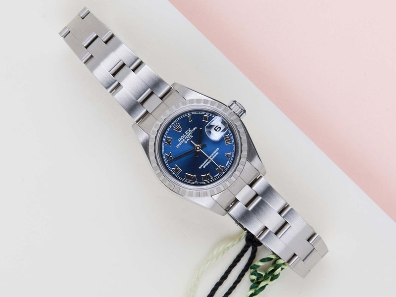 Oyster Perpetual Date 26 'Blue Roman Dial - Oyster'