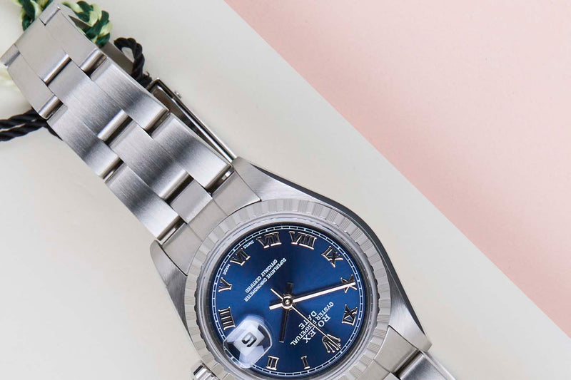 Oyster Perpetual Date 26 'Blue Roman Dial - Oyster'