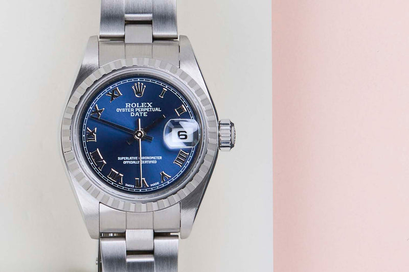 Oyster Perpetual Date 26 'Blue Roman Dial - Oyster'
