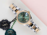 Datejust 31 'Green Roman Diamond VI - Oyster'