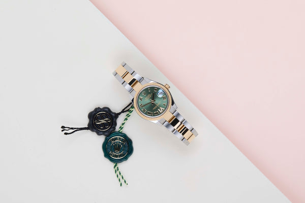 Datejust 31 'Green Roman Diamond VI - Oyster'