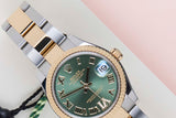 Datejust 31 'Green Roman Diamond VI - Oyster'