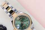 Datejust 31 'Green Roman Diamond VI - Oyster'
