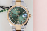 Datejust 31 'Green Roman Diamond VI - Oyster'