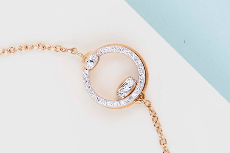 Together Bracelet - Rose Gold & Diamonds - 16/18CM - B&P