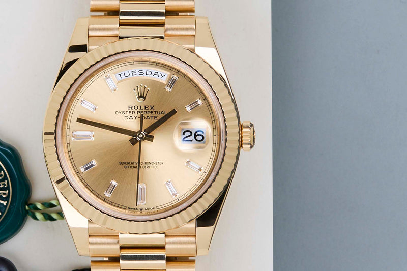 Day-Date 40 'Champagne Diamond Dial - President'