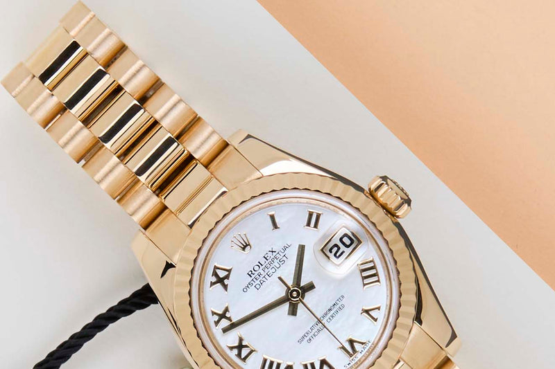 Datejust 26 'Mother Of Pearl Roman Dial - President'
