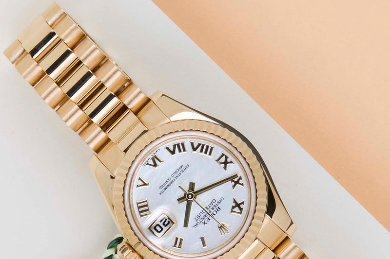 Datejust 26 'Mother Of Pearl Roman Dial - President'