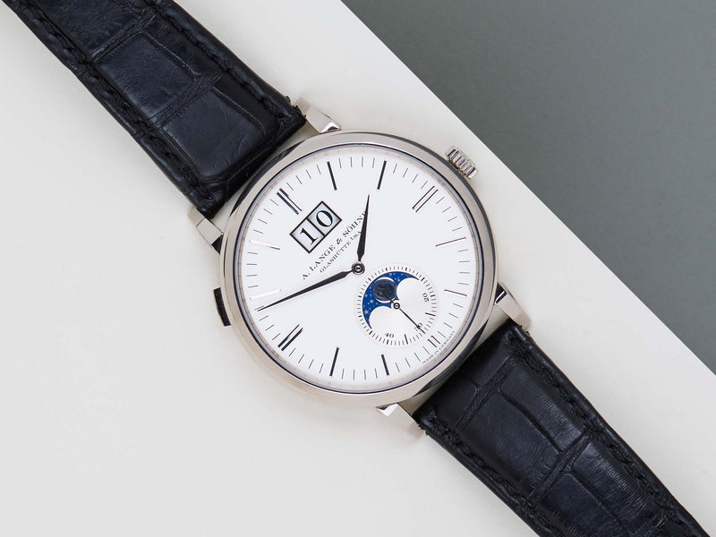 Saxonia MoonPhase 'Silver Dial - White Gold'