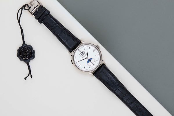 Saxonia MoonPhase 'Silver Dial - White Gold'