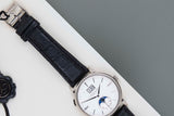 Saxonia MoonPhase 'Silver Dial - White Gold'