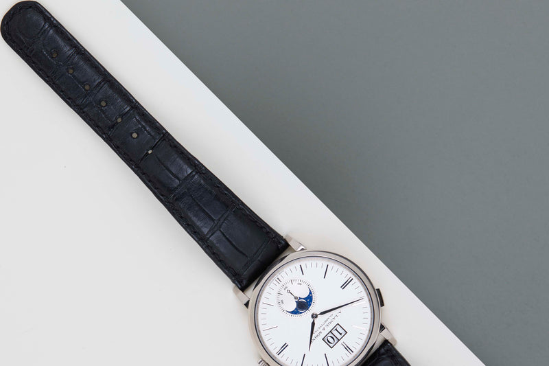Saxonia MoonPhase 'Silver Dial - White Gold'