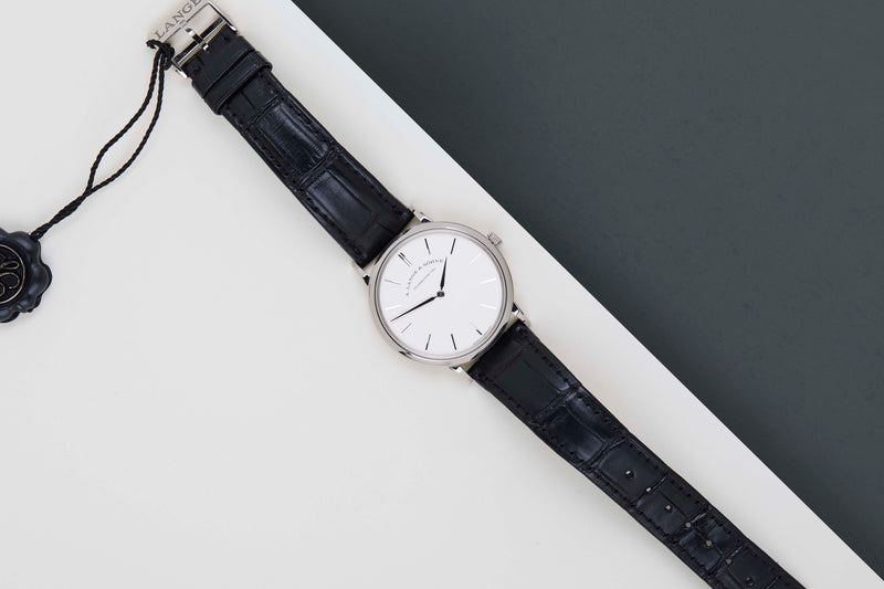 Saxonia Thin 'White Gold - Silver Dial'
