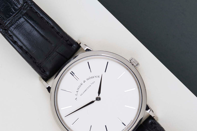 Saxonia Thin 'White Gold - Silver Dial'