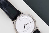 Saxonia Thin 'White Gold - Silver Dial'