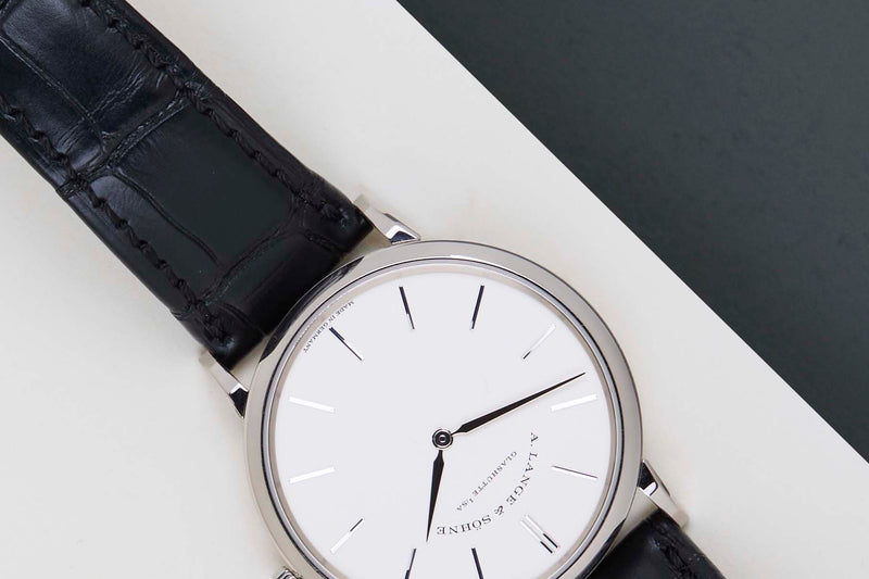 Saxonia Thin 'White Gold - Silver Dial'