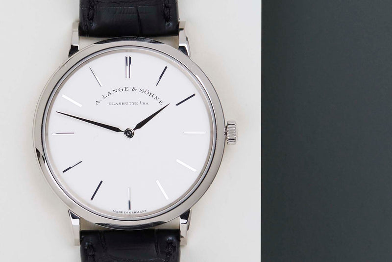 Saxonia Thin 'White Gold - Silver Dial'