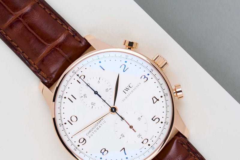 Portuguese Chronograph 'Rose Gold - Silver Dial'