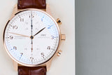 Portuguese Chronograph 'Rose Gold - Silver Dial'